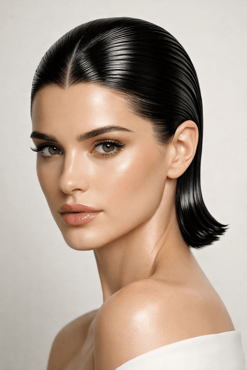 Sculptural Sleek Hair: How Comb Lines Became Part of Runway Looks