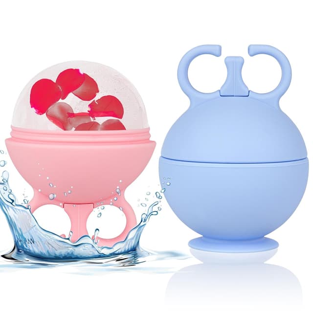 2-Pack Silicone Facial Ice Roller Mold for Puffiness